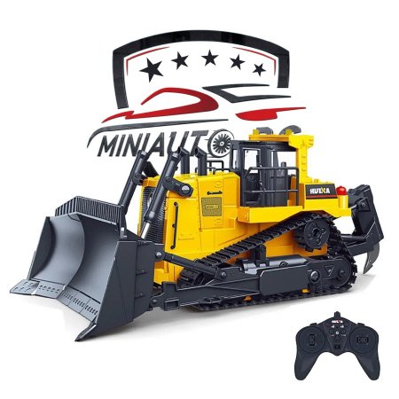 جرافة بلدوزر حديد تحكم عن بعد Huina Bulldozer rc قياس 1/16